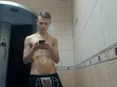 Tristan Finishes Off And Showers After