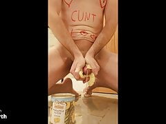 Pineapple rings Fleshlight and Cum shot
