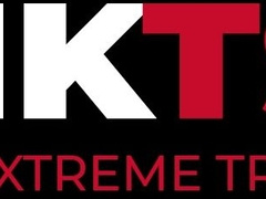 Trans babe Eva Maxim stretches her bound subs little pucker