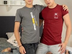 Jake Olsen and Max Trey orgasm after a bit of screwing