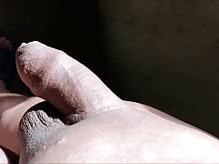 Process of Erection of my Penis before a rich and strong sun