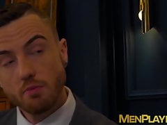 Drunk executive hunks Gabriel Phoenix and Jp Dubois fuck raw