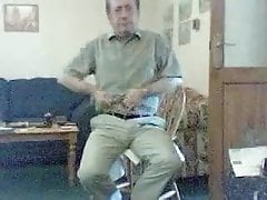 Uncut daddy stripping