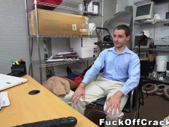White jock pounded hard by BBC after sucking on his cock POV