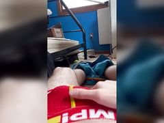 Niko Jerks His Big Rock-Hard Cock