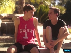 Steaming Youngsters No Condom And Spunk In Donk