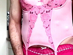 Reverse motion sissy masturbator