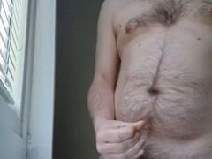 Ed Eden gets off with some window masturbation action