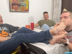 Matt offers foot play fun