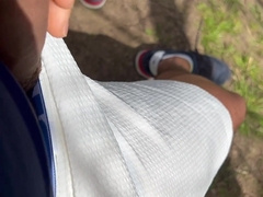 Cruising .Superslut in the forest want manstick