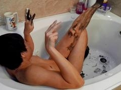 Straight guy, erotic solo, asian boy model
