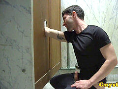 bondage & discipline sub restrained for jerking and kittling