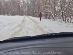 Picked up a random boy on the highway - masturbate off in a cab! Super-hot