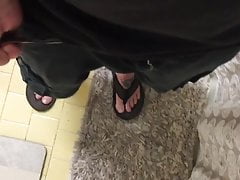When Mom Is In The Shower Step Son Cums In To Masturbate