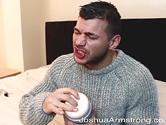 He watches as it pushes in