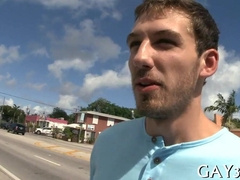 Watch this hot dude take a hard anal pounding with his tight ass