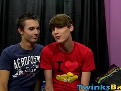 Naughty twink Jacobey wants Elijahs bare cock up his ass