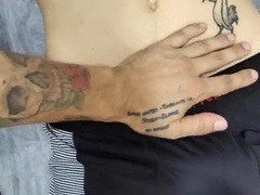 The gay-for-pay mate's massive boner just kept getting larger inwards his undergarments.