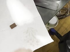 I cum on piece chocolate and eat it