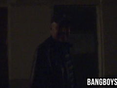 Big daddy pays cash for sex for a cute twink on the streets