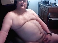 Daddy strokes on cam