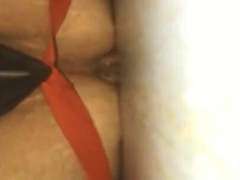 Cummy Hole Penetrated by a Skinny Sex Toy