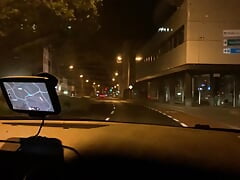 Hot gay blowjob in the car
