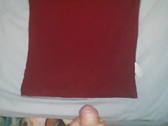 Huge load of cum over clothes!