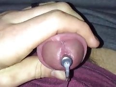 Husband masturbating ruined orgasm cum through sound