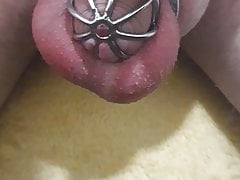 Slapping my balls in chastity