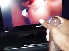 Big Black Cock Self Jerk Multiple Squirts Very Messy