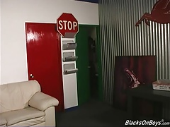 White perv gets black cock punishment