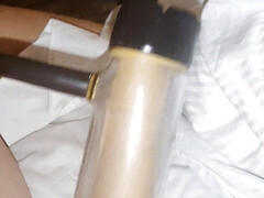 Dick workout with the sex machine in hotel part 2