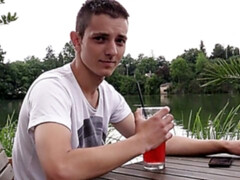 Amateur oral and hardcore anal in an outdoor vid