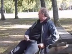 Jack and cum in public 3