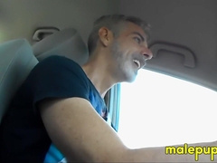 Dominant Giant daddy accidentally shrank his son and had to drive him to school