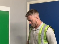 Engineer draining at work