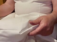 White dress and petticoat