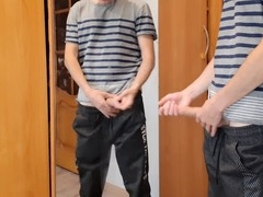 Russian student plays with sex toy at home after school