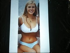 Blonde Big Tits Cum Tribute