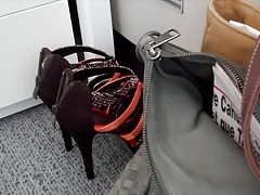 fuck and cum the high heel sandal of a colleague