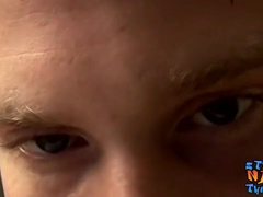 Hetero lad Billy da Kidd fapping off and jizz flow
