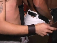 Wild gay sex with steamy action - Steaming Wolf gets her holes stretched out