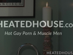 Trent Atkins and Jimmy Durano go all out in a filthy candlelit bath