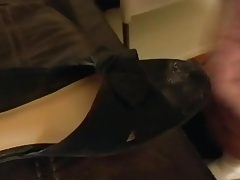 Wife's panties and shoes