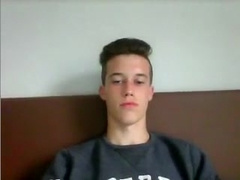 Belgium, Cute Boy With Big Cock & Round Smooth Ass On Cam