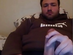 Handsome bear having fun with his cock