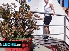 Blu Twink Is New To The Neighborhood And Is Looking To Make Some Big Cock Friends