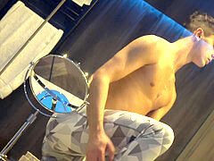 Gay porn, school, jerking off