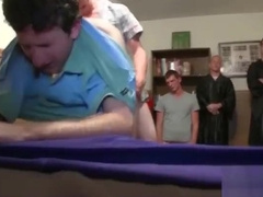Ass Hazing the New Frat Recruits